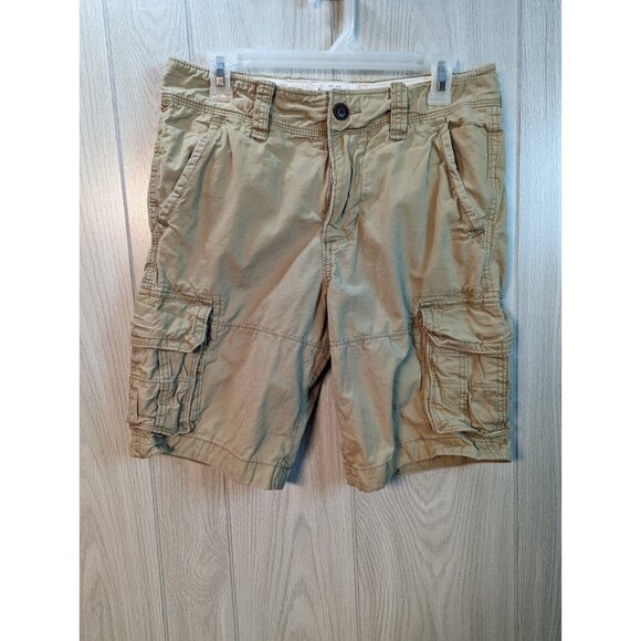 Abercrombie & Fitch Other - Abercrombie & Fitch Cargo Shorts Mens 28 Tan Khaki Military Paratrooper Preppy